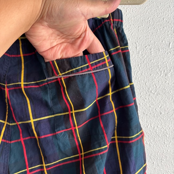 Sleepy Jones Marina Pajama Set in Holiday Navy Plaid - Size Medium - Picture 7 of 10